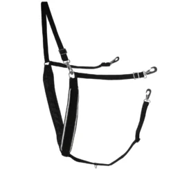 Finntack Breiter Y-förmiger Brustriemen Mit Biese -Back on Track Verkäufe 11424 BL BL WH 1