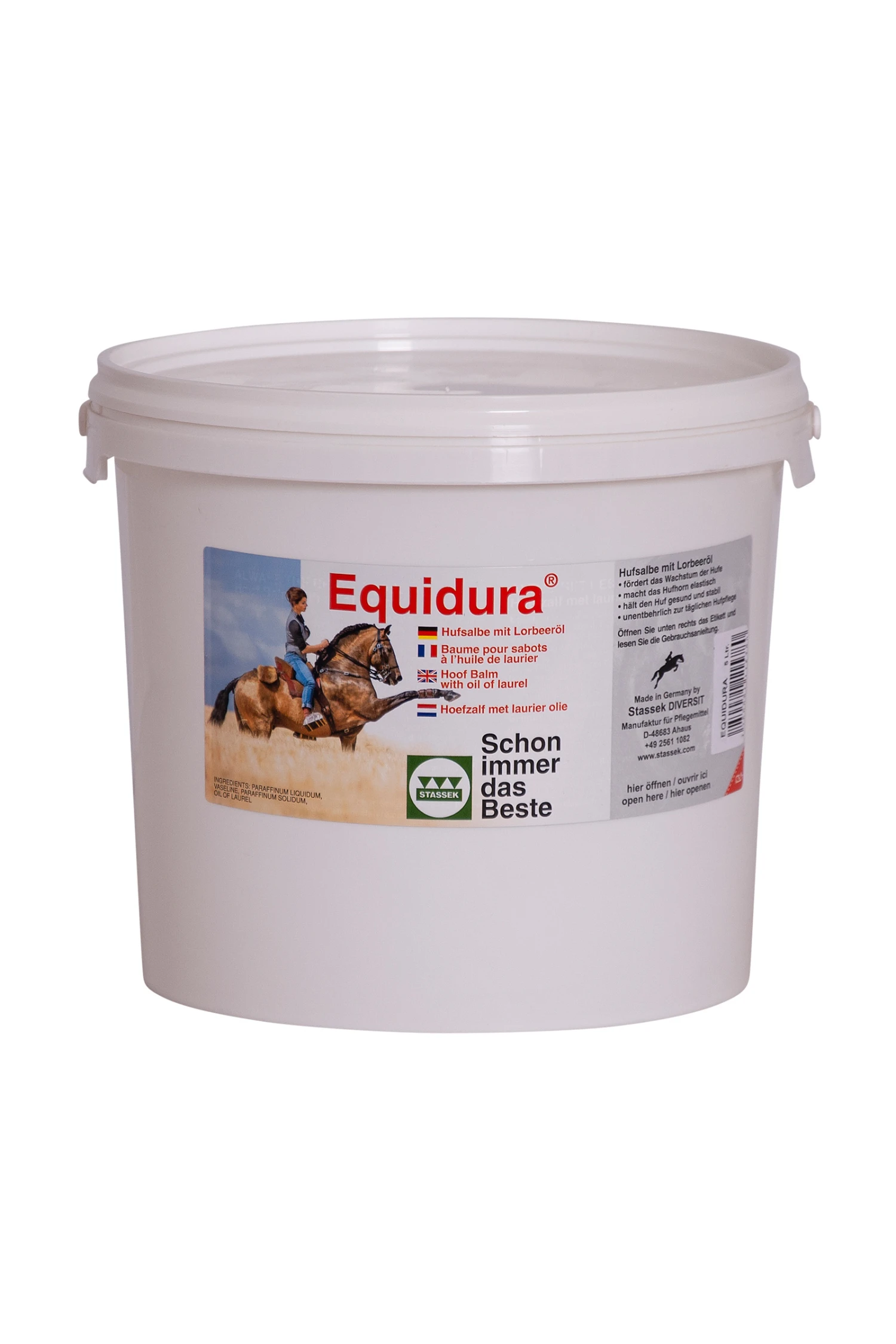 Stassek Equidura Hufsalbe, 2,5 Liter 1 Stassek Equidura Hufsalbe, 2,5 Liter