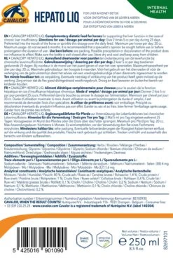Cavalor Hepato Liq, 250 Ml 7 Cavalor Hepato Liq, 250 Ml -Back on Track Verkäufe 25569 3 1