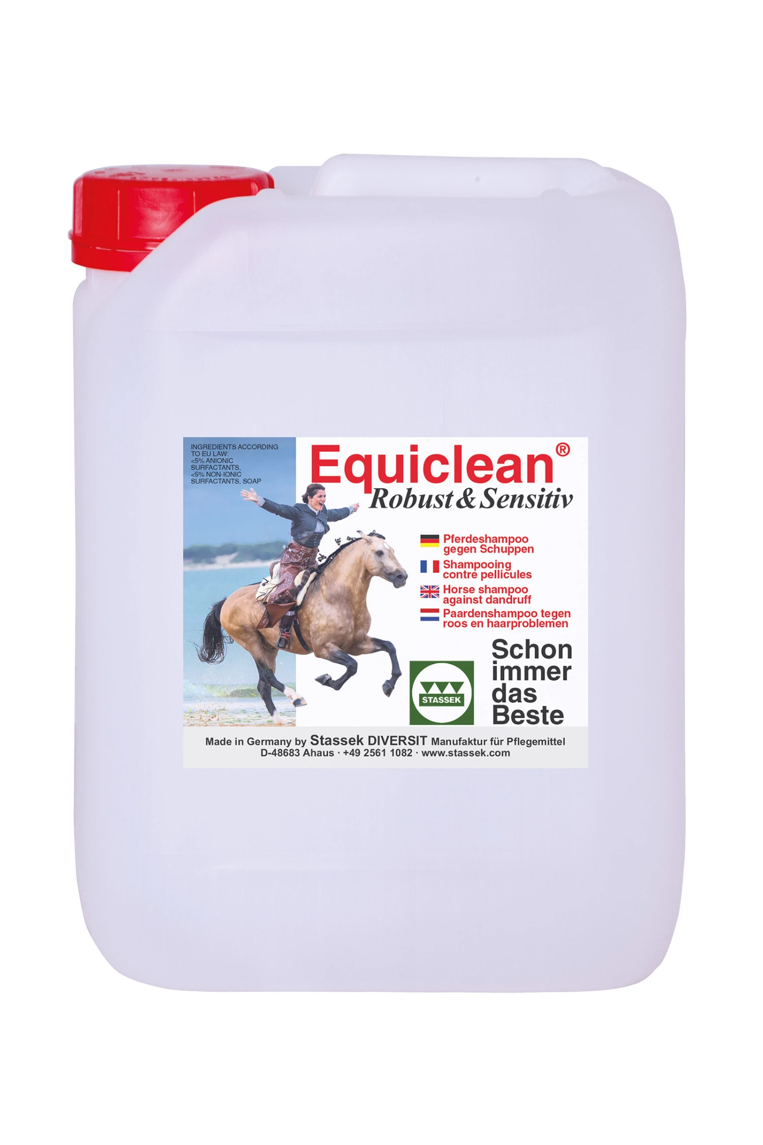 Stassek Equiclean Robust Outdoor Shampoo, 5 Liter 1 Stassek Equiclean Robust Outdoor Shampoo, 5 Liter