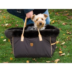 Christ Hundetasche Bailey Mit Echtem Lammfell -Back on Track Verkäufe 307649 BR BR 2