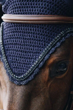 Kentucky Horsewear Stone & Pearl Soundless Fliegenhaube Lang -Back on Track Verkäufe 329944 DB 3
