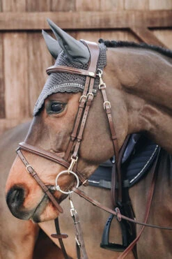 Kentucky Horsewear Stone & Pearl Soundless Fliegenhaube Lang -Back on Track Verkäufe 329944 G 2