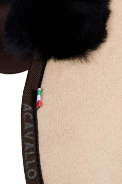 Acavallo Close Contact Memory Foam Sattelpad Mit Lammfell -Back on Track Verkäufe 342257 LBR BL 3